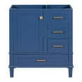 thumbnail image 2 of 30" Bathroom Vanity with 3 Drawers & a Soft-Close Door & Gold Handles, Only Bathroom Cabinet, Blue, 2 of 5