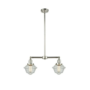 Innovations 2-LT LED Small Oxford 24" Chandelier - Polished Nickel - 209-PN-G534-LED