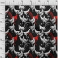thumbnail image 3 of oneOone Polyester Spandex Black Fabric Rooster Cock Dress Material Fabric Print Fabric By The Yard 56 Inch Wide-KK, 3 of 6