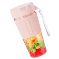 thumbnail image 3 of Portable Blender Juicer 2 Blades 300ml USB Rechargeable Multifunction Portable Juicer Cup for Home Travel Pink, 3 of 16