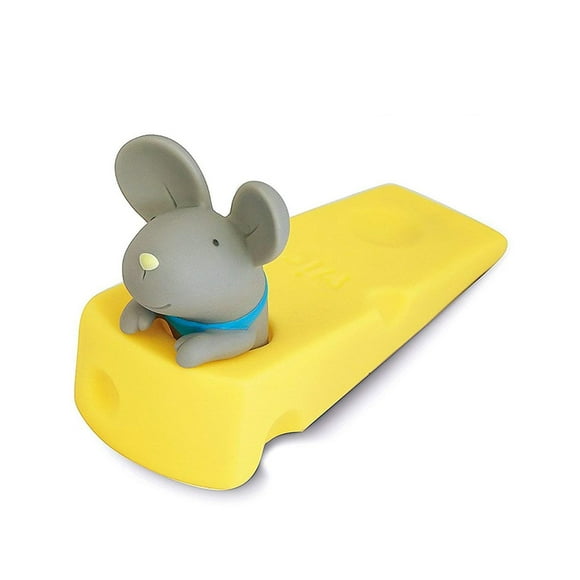 DomeStar Cute Mouse Stopper Gray Mouse Door Stop Decorative Animal Doorstop Door Wedge