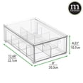 thumbnail image 4 of Organizador de cocina y despensa de plástico mDesign Lumiere, paquete de 2, 4 of 9