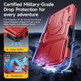 thumbnail image 4 of HCTian for Motorola Moto G Play 2026 Case, Moto G 2026/2025 Case with 2*Screen Protector, Upgrade Slide Camera Cover/Kickstand/Lanyard Strap, Military Grade Heavy Duty Shockproof Protective Case, 4 of 7
