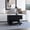 Black, variant on Concealed storage design / In primary living environment / Spacious rectangular top