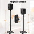 thumbnail image 4 of Soportes de altavoz universales ELIVED, regulables en altura 43,3, 4 of 8