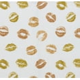 thumbnail image 4 of Kate Aurora Valentine's Day Gold Lips Oversized Accent Throw Blanket - 50 in. x 70 in., 4 of 4