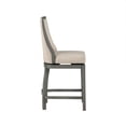 thumbnail image 2 of Home 2 Office 2 Katherine Linen Upholstered Swivel Barstool Light Grey, 2 of 5