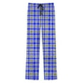thumbnail image 6 of Txeol Mens Plaid Drawstring Pants Comfy Elastic Waist Lounge Bottoms with Pockets Casual Straight Leg Pants,Blue,XXXL, 6 of 10