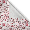 thumbnail image 5 of Ambesonne Valentines Grommet Curtain, Sketch Style Hearts, 50" x 72", Ruby Pink White, 5 of 6