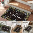 thumbnail image 6 of Welcome Leaf Large Area Rugs for Bedroom Living Room, Soft Non Slip Carpet Bedside Rug, Pastoral Summer Botanical Wooden Brown Rectangular Floor Cover Kitchen Accent Rug 2'x3' for Dining Room/Office, 6 of 9