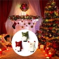 thumbnail image 2 of Billuyoard 3 piezas de lana de Navidad linda muñeca sin rostro Gnomo muñeco de peluche decoración colgante hecho a mano adorno de árbol de Navidad Kits de decoración para fiestas verde rosa rojo Billuyoard HA040441-01, 2 of 6