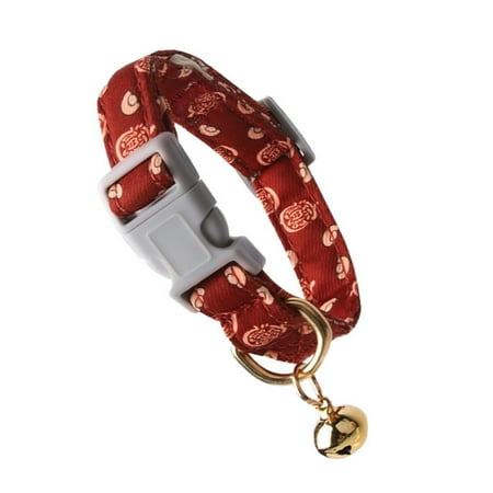 Adjustable Dog Collar Flower Pattern Fast Release Buckles Neck Collar For Small Breeds and Cats Daily Walking And Hiking