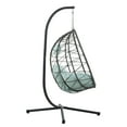 thumbnail image 5 of Hanging Egg Chair With Stand: - , Stable. Comfortable Cushion. Dark Grey Thick Cushion, Relaxing. For Patio, Garden. Metal Frame., 5 of 6