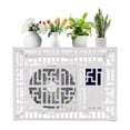 thumbnail image 4 of ToppiJoy 39.37*19.69*27.56in Air Conditioner Fence,Metal Composter Bin Privacy Screens Fence Panels Trellis Design 4 Panels for A/C Conditioning & Trash Can Enclosure Pool Equipment Enclosure Panels, 4 of 27