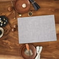 thumbnail image 1 of Mantel Individual de piel sintética, decoración de mesa de comedor resistente al calor, Protector de mesa, tapete de mesa de comedor limpiable, tapete Gris, 1 of 8