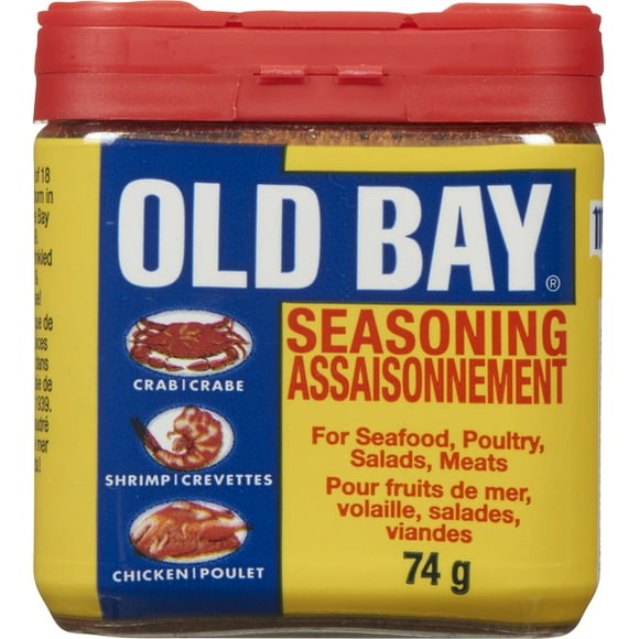 Old Bay Seasoning for Seafood Poultry Salads Meats, Original Blend, Plastic Can