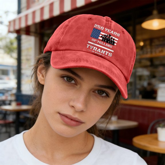 USA Flag Baseball Cap for Men Women Washed Denim Pre-Curved Visor USA Anniversary Embroidered Cap Adjustable Breathable Baseball Hat Outdoor Travel Summer Sun Hat