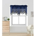 thumbnail image 2 of 1PC BONITA SOLID COLOR SHEER WAVY VALANCE WINDOW CURTAIN W/BEAD TRIM CASCADING, 2 of 4