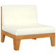 thumbnail image 3 of vidaXL 4 Piece Garden Lounge Set with Cushions Solid Acacia Wood, 3 of 8