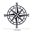 thumbnail image 2 of IPEWLEX Vintage Nautical Compass Wall Decor, Retro Openwork Metal Hanging with Maritime Design for Coastal, Industrial, Rustic and Modern Home Decor, Living Room, Entryway and Study, 2 of 7