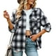 thumbnail image 2 of Camisa a cuadros de Mujer NikouMX con Cuello de Poliéster manga larga lujo, 2 of 8