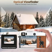 5K Digital Camera for Photography WiFi Autofocus 48MP Vlogging Camera for Youtube 16X Digital Zoom with Front and Rear Cameras with 32GB SD Card