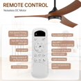 thumbnail image 3 of Sofucor 52 Inch Ceiling Fans with Lights Remote Control, Outdoor Ceiling Fan with Light Airflow 6000CFM 3 CCT Dimmable 3-Timer ABS 3 Black Blades, 3 of 13
