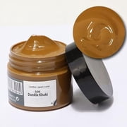Leather Recoloring Balm, Leather Recoloring Cream, Leather Color Restorer, Leather Filler Repair Kit, Leather Scratch Repair Balm for Furniture, Sofa, Car Seats, Shoes (#506-Dunkle Khaki)