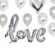 thumbnail image 2 of Globo de helio de aluminio para aniversario, boda, San Valentín, propuesta de matrimonio, feliz boda. PLATA, 2 of 3