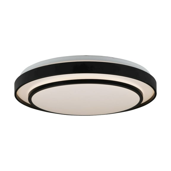 Artcraft Lighting Aziza Collection 1Light 19" Flush Mount Black