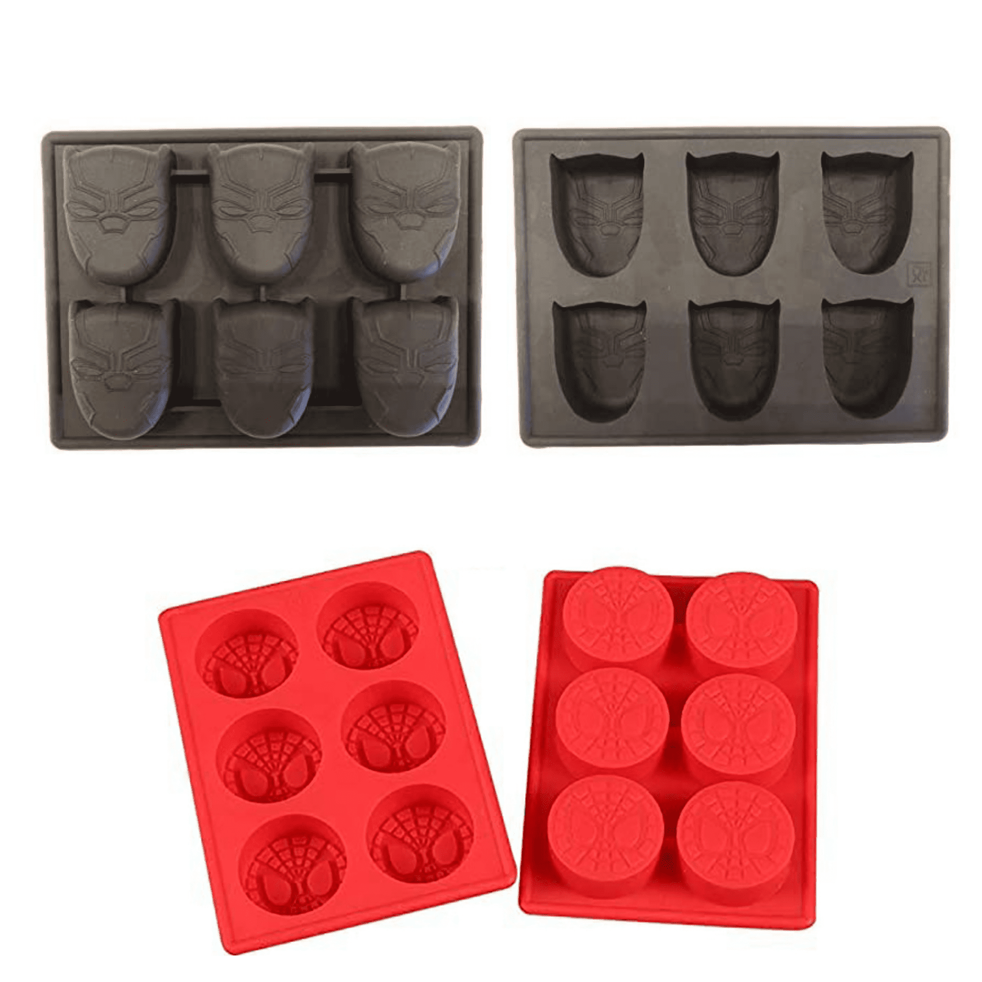 NEW BLACK PANTHER SILICONE CHOCOLATE CANDY MOLD ICE TRAY SUPERHERO PARTY SUPPL 