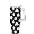 thumbnail image 2 of Happy Halloween Tumbler with Handle Insulated Water Bottle 40 oz Coffee Travel Mug for Cafe Drinks Beverage Liquid Cocktail Ideal Gift for Husband Son Dad, 2 of 7