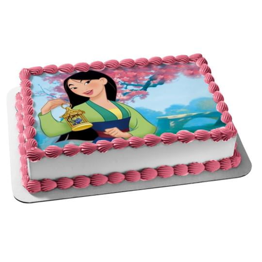 Mulan Edible Cake Image Cake Topper Decoration 