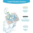 thumbnail image 4 of Paquete de 8 filtros de repuesto para fuente automática para mascotas, fuente de agua para gatos, dispensador de agua para perros, 84oz/2,5l, 4 of 5