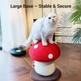 thumbnail image 6 of Happy & Polly 20in Mushroom Cat Scratcher, Sisal Cat Scratcher for Kittens with Hanging Toy, 6 of 8