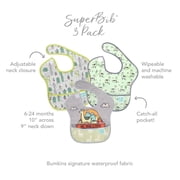 Bumkins Baby Bibs, SuperBib 3-Pack, Baby & Toddler Ages 6-24 Mos (Llama & Cactus)