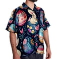 thumbnail image 2 of Easter Men's Casual Button Down Short Sleeve Printed Summer Beach Shirts, 2 of 6