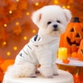 thumbnail image 6 of Small Dog Halloween Mummy Costume, Pet Halloween Costumes White Bandage Hoodie Outfit, Cloth Cats Dog Halloween Costumes for Halloween Party Decor, 6 of 7
