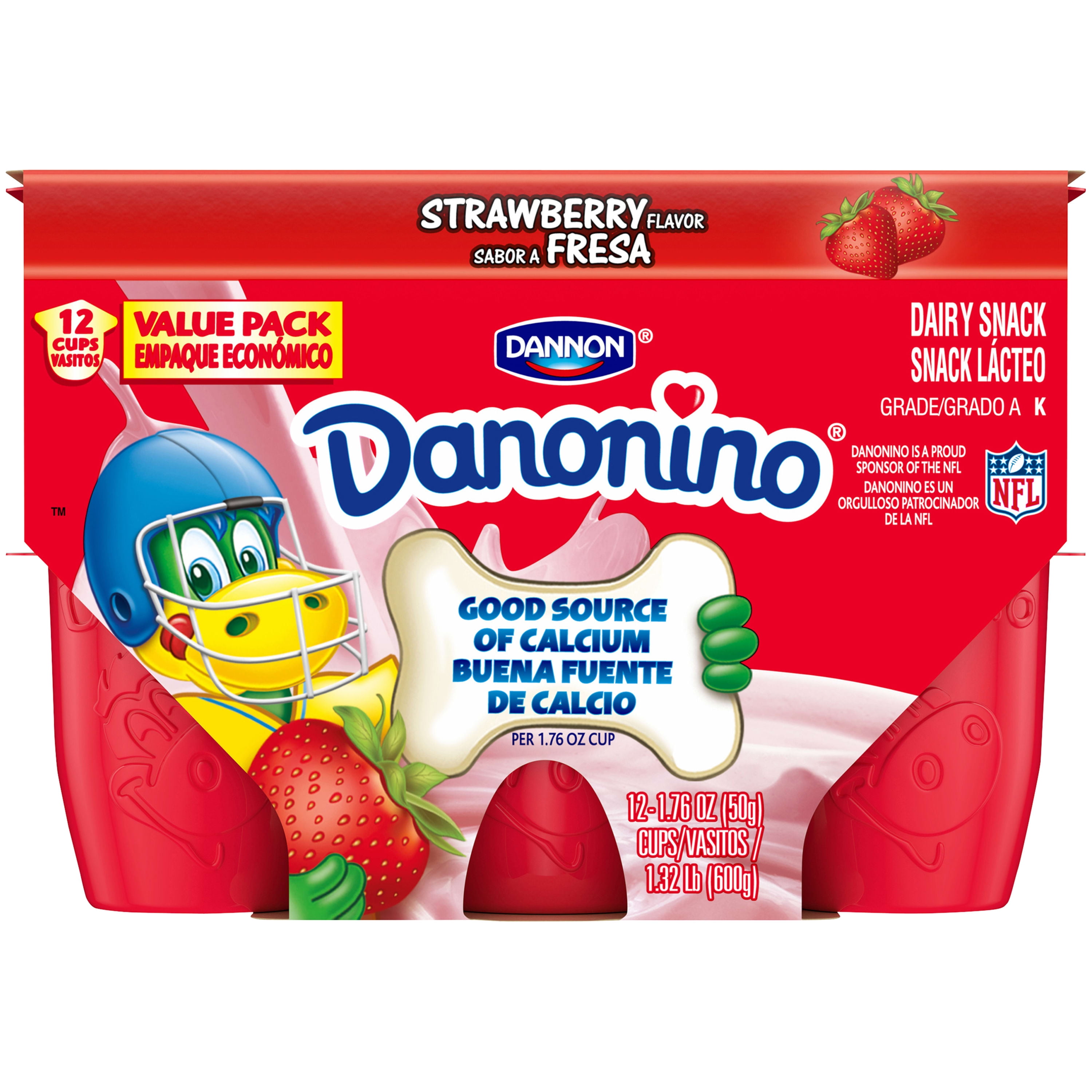 Dannon Danonino Strawberry Dairy Snack 1 76oz 12 Count Walmart dannon-danonino-strawberry-dairy-snack-1-76oz-12-count-walmart