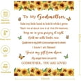 thumbnail image 5 of Godmother Gifts from Godchild, Godmother Christian Gifts for Women, Sunflower Godmother Gift Blanket, Birthday for Women Friends, Soft Godmother Throws Blankets (Size: 50"x60"), 5 of 6
