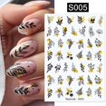 thumbnail image 1 of Calcomanía 3D para uñas de mariposa blanca y negra, calcomanías geométricas, calcomanías de flores doradas DIY, diseños para decoración de manicura y salón de uñas Tan Jianjun unisex, 1 of 2