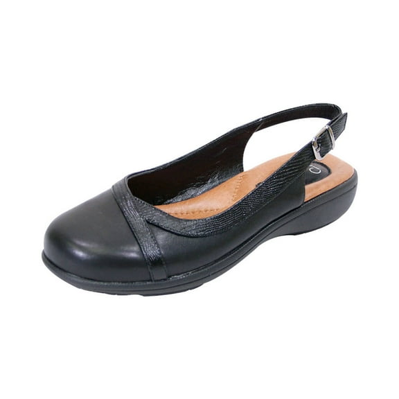 PEERAGE June Women's Wide Width Leather Clogs