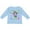 AE-Light Blue, variant on Fort Myers Florida Cute Swimming Manatee Boys or Girls Long Sleeve Toddler T-Shirt