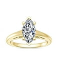 thumbnail image 1 of 1.00 Carat Excellent Marquise Cut Natural Diamond Unique Solitaire Ring for Engagement Solid 14K Yellow Gold Size 8.5, 1 of 8