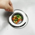 thumbnail image 4 of 2pcs Kitchen Sink Strainer Baskets, EEEkit Drain Strainer with 4.3" Wide Rim and Drain Plug Cover, Stainless Steel Food Catcher for Sink, 4 of 6