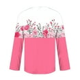 thumbnail image 5 of Craaazy T Shirts For Women Retro Floral Print Button Blouses Tunic Square Neck 3/4 sleeve Tops Gifts For Women, 5 of 5