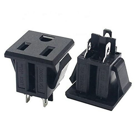 110V / 125VAC 15A 3PIN Power NEMA 5 -15R USA Plug Socket for Industrial AC-G07
