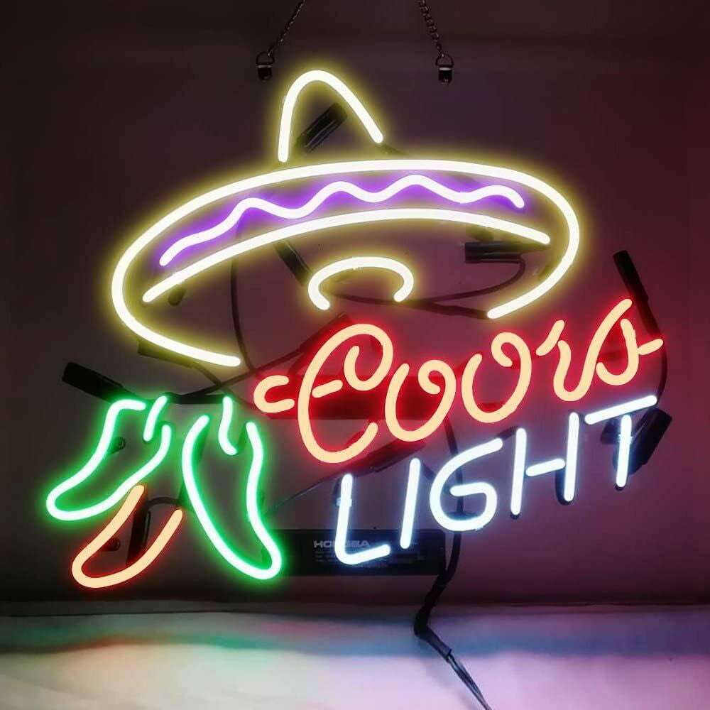 Coors Light Crab Neon Sign 20"x16" Lamp Beer Bar Display Artwork Windows 