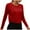 Red, variant on APEXFWDT Women's Athletic Long Sleeve T-Shirt Crew Neck Side Cutout Top Casual Workout Shirt for Gym, Running,XL,Pink