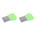 thumbnail image 1 of Methold Peine para pulgas, cepillo de de Metal, cepillos de pelo de acero para el hogar, multiusos, de mano para insertar huevos, eliminación de Verde 2piezas Methold CBP332314, 1 of 5